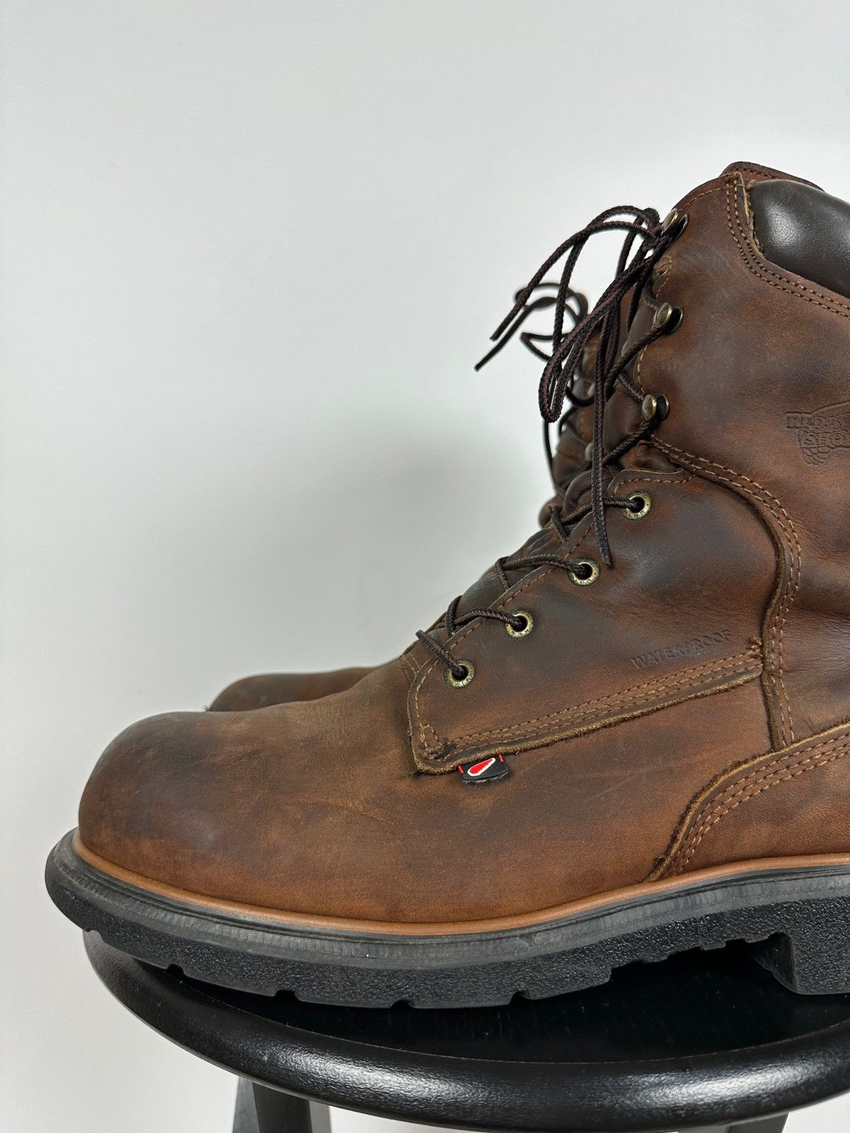 Red Wing Red Wing ASTM F2892-11 Brown Leather Waterproof Boots Size US 11 / EU 44 - 15 Thumbnail