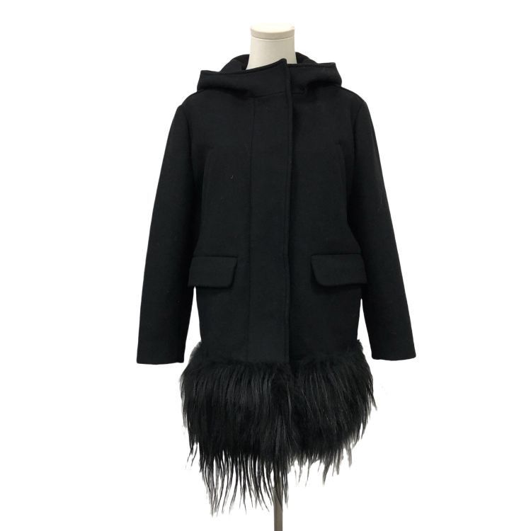 Prada Prada Fur Trim Hooded Coat Size 38 Size XS / US 0-2 / IT 36-38 - 1 Thumbnail