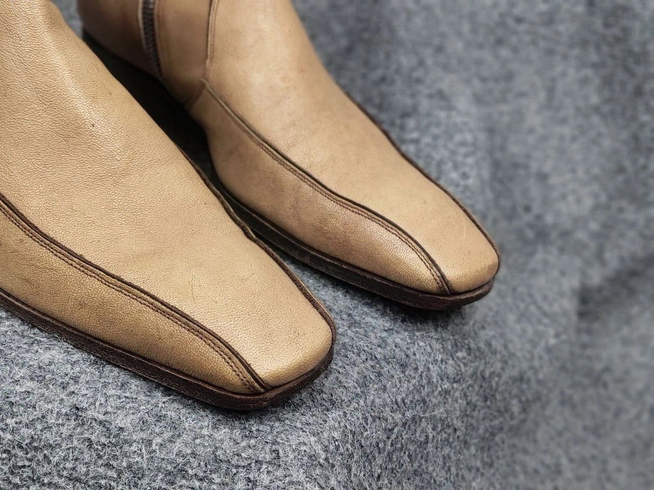 Yves Saint Laurent Vintage Yves Saint Laurent rive gauche Leather zip Boots Size US 9 / EU 42 - 16 Thumbnail