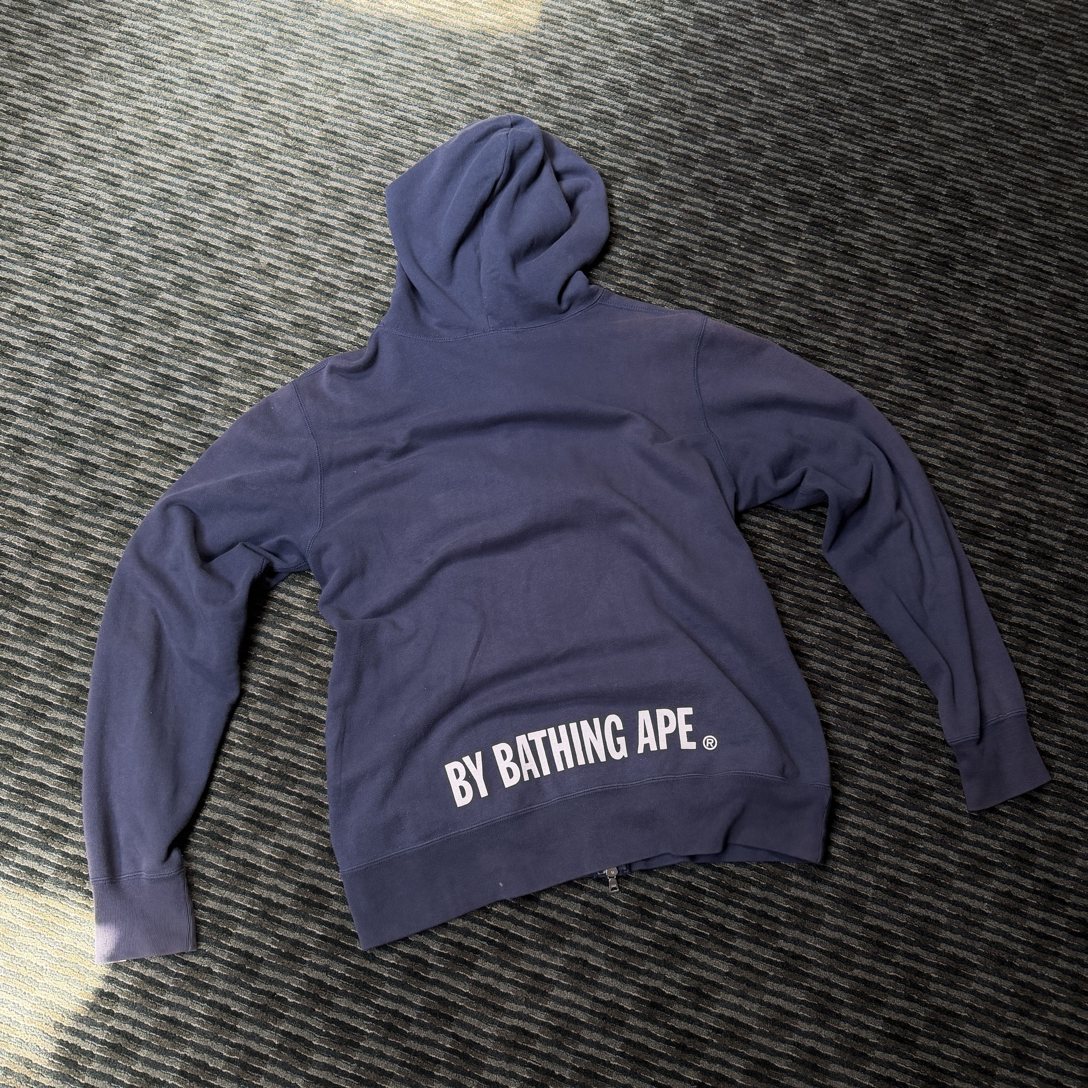 Bape BAPE Ape Mad Face Zip Up Hoodie Navy Size US L / EU 52-54 / 3 - 2 Thumbnail