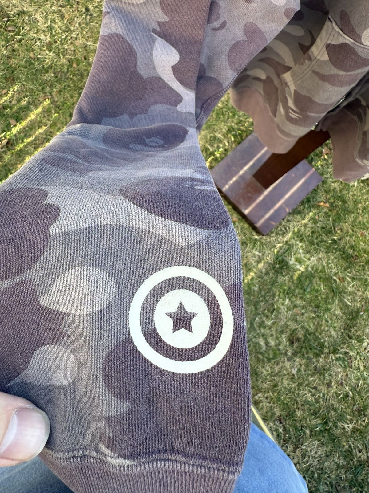Bape Bape Purple Camo Zip Up Hoodie Size US L / EU 52-54 / 3 - 4 Thumbnail