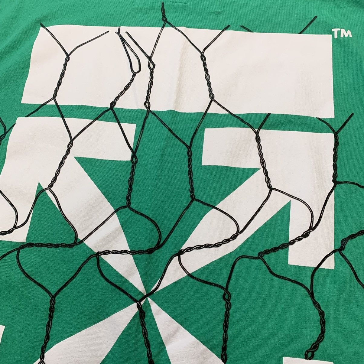 Off-White Off White Large Tee Fence Arrows Green T-Shirt Virgil Abloh Size US L / EU 52-54 / 3 - 3 Thumbnail
