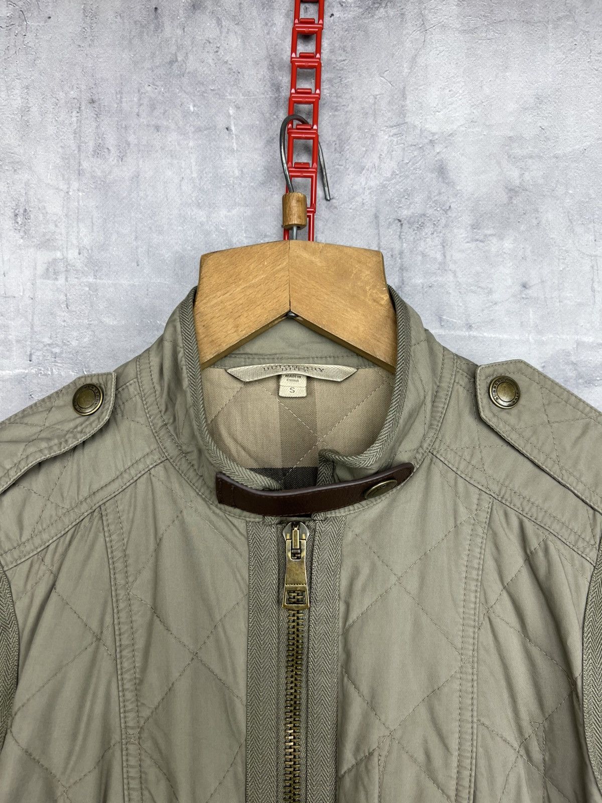 Burberry burberry brit utility nova check women’s green jacket size s Size S / US 4 / IT 40 - 7 Thumbnail