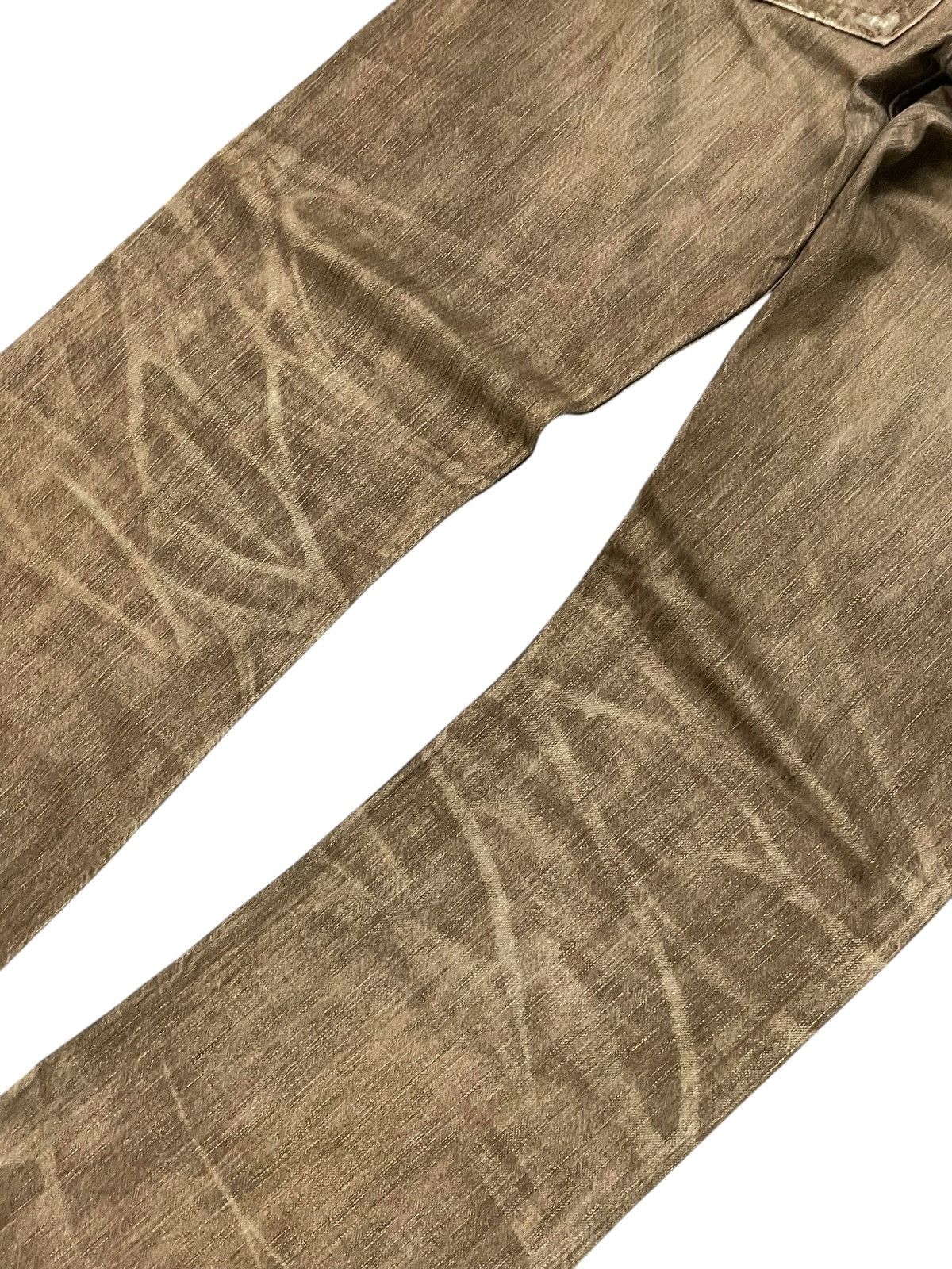 Edwin × Japanese Brand × Vintage Edwin 503 Flare Faded Brown Whiskers Jeans Size US 32 / EU 48 - 14 Thumbnail