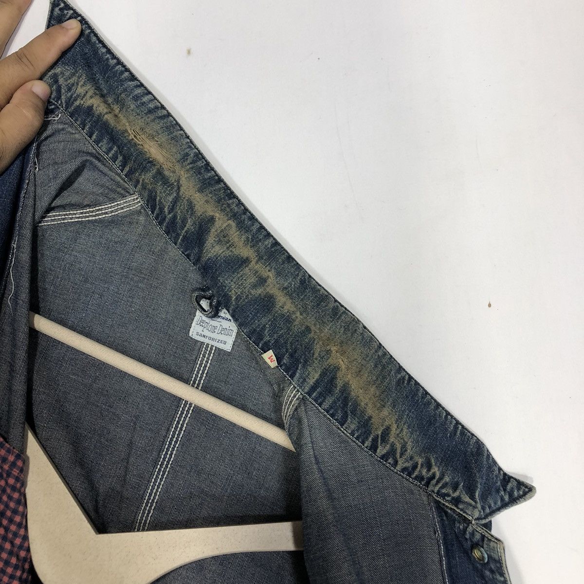 Japanese Brand × Vintage Bohemian Deeptone Sanforized Denim Japan Worker Jacket Size US M / EU 48-50 / 2 - 12 Thumbnail