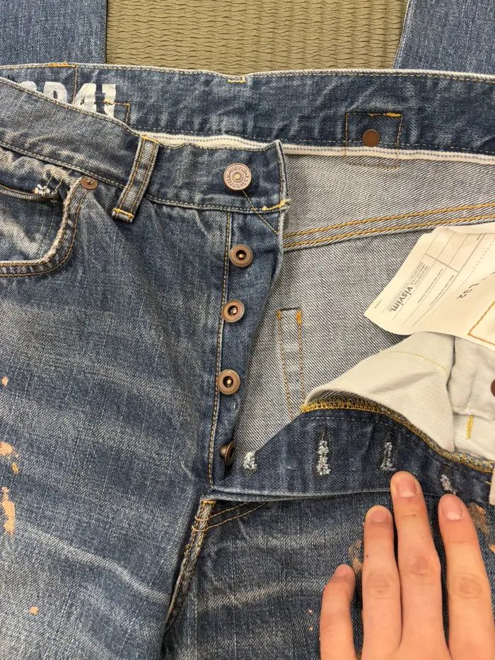Visvim Visvim Social Sculpture 01 Wide Leg Jeans (Damaged) 32x32 Size US 32 / EU 48 - 3 Thumbnail