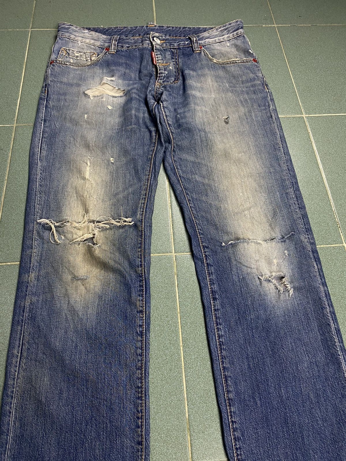 Dsquared2 Dsquared2 Distreassed Jeans 34 Size US 32 / EU 48 - 6 Thumbnail