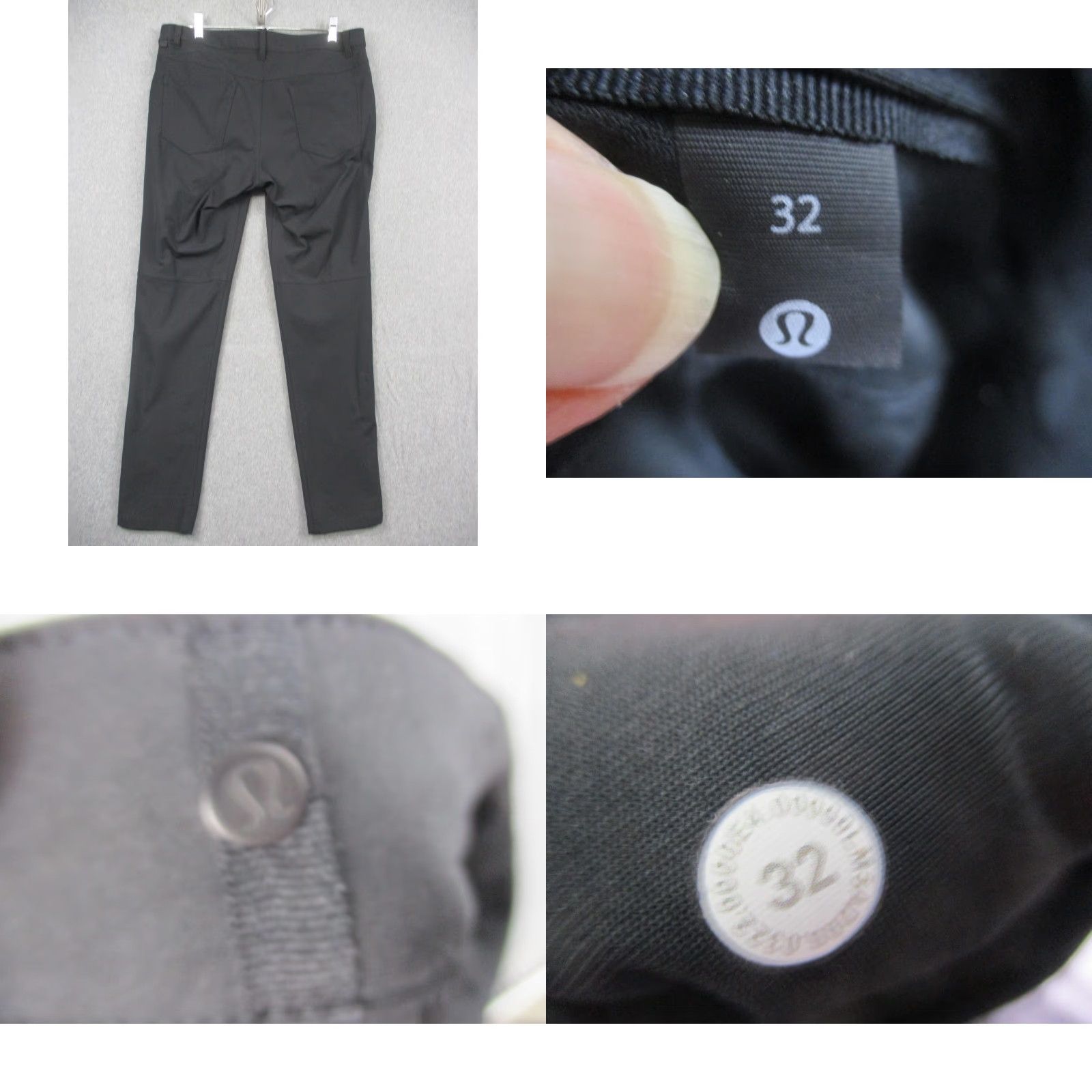 Lululemon Lululemon Men Pants 32 Black 5 Pocket Stretch Slim Leg Casual Golf Tapered Front Zip Mens Size US 32 / EU 48 - 8 Thumbnail
