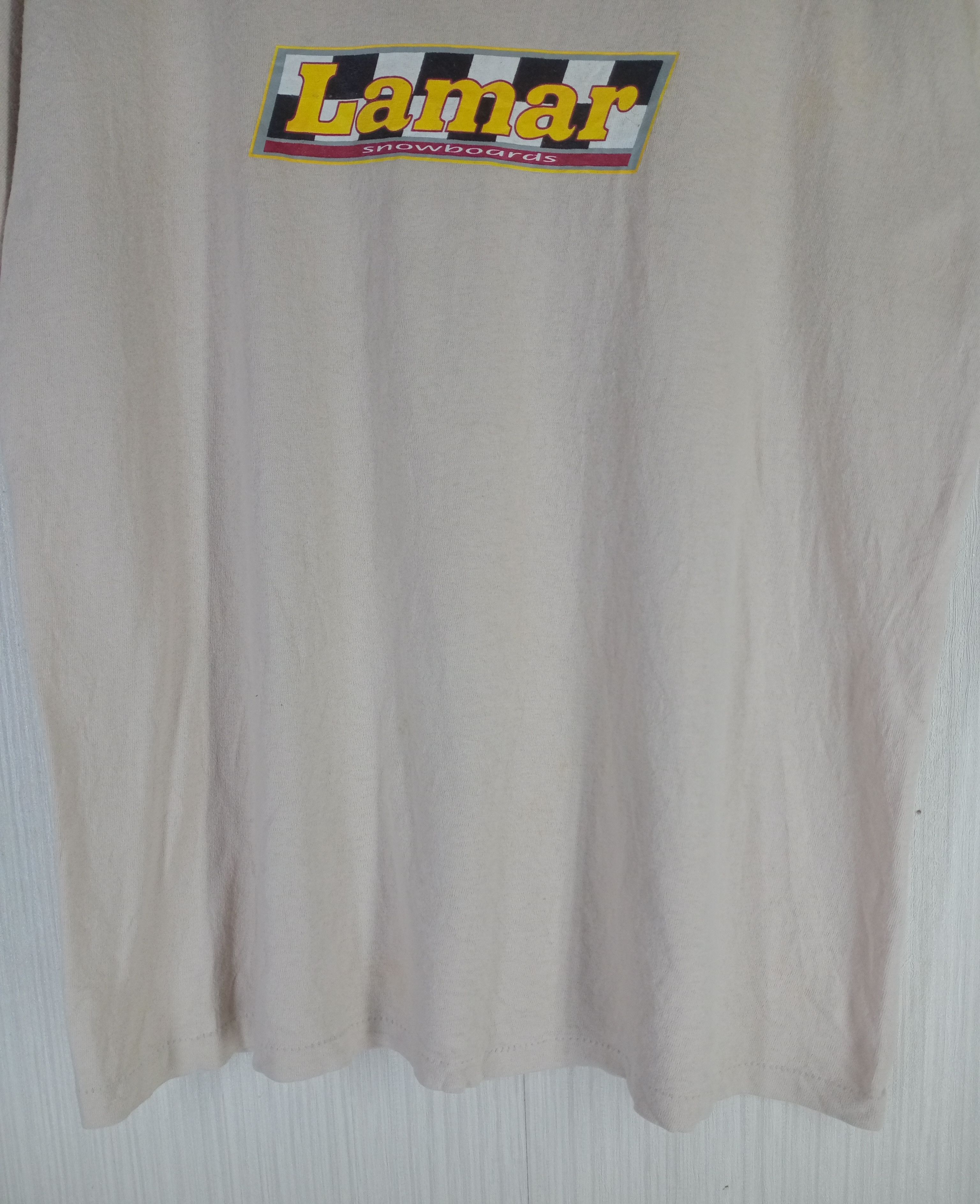 Shorty's Skateboards Rare Vintage 90s Lamar Snowboards Skaterboard Tshirt Size US M / EU 48-50 / 2 - 7 Thumbnail