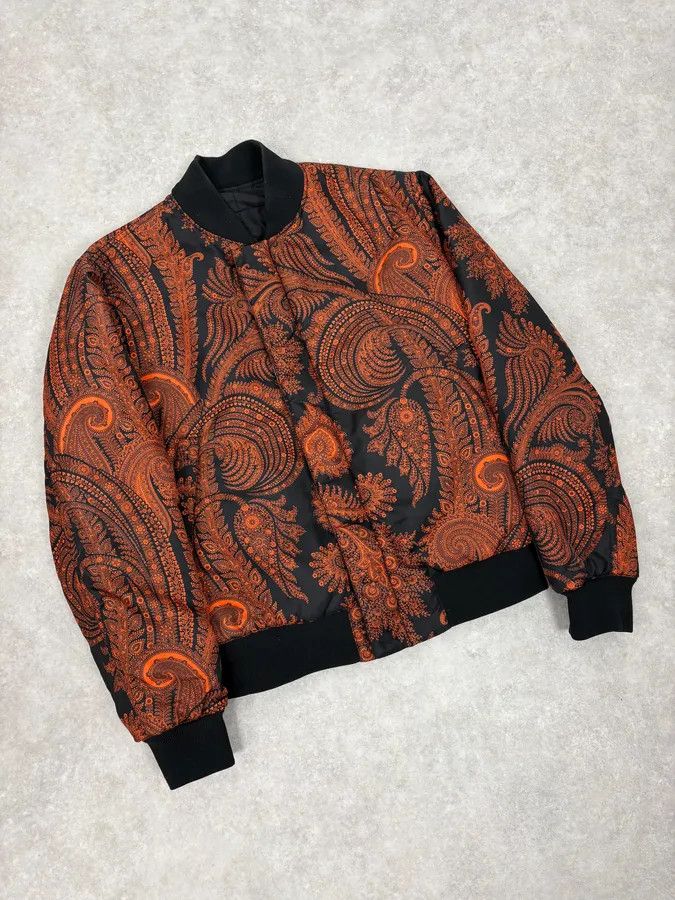 Givenchy Givenchy Reversible Presley Black & Orange Nylon Bomber Jacket by Riccardo Tisci Size US M / EU 48-50 / 2 - 8 Thumbnail