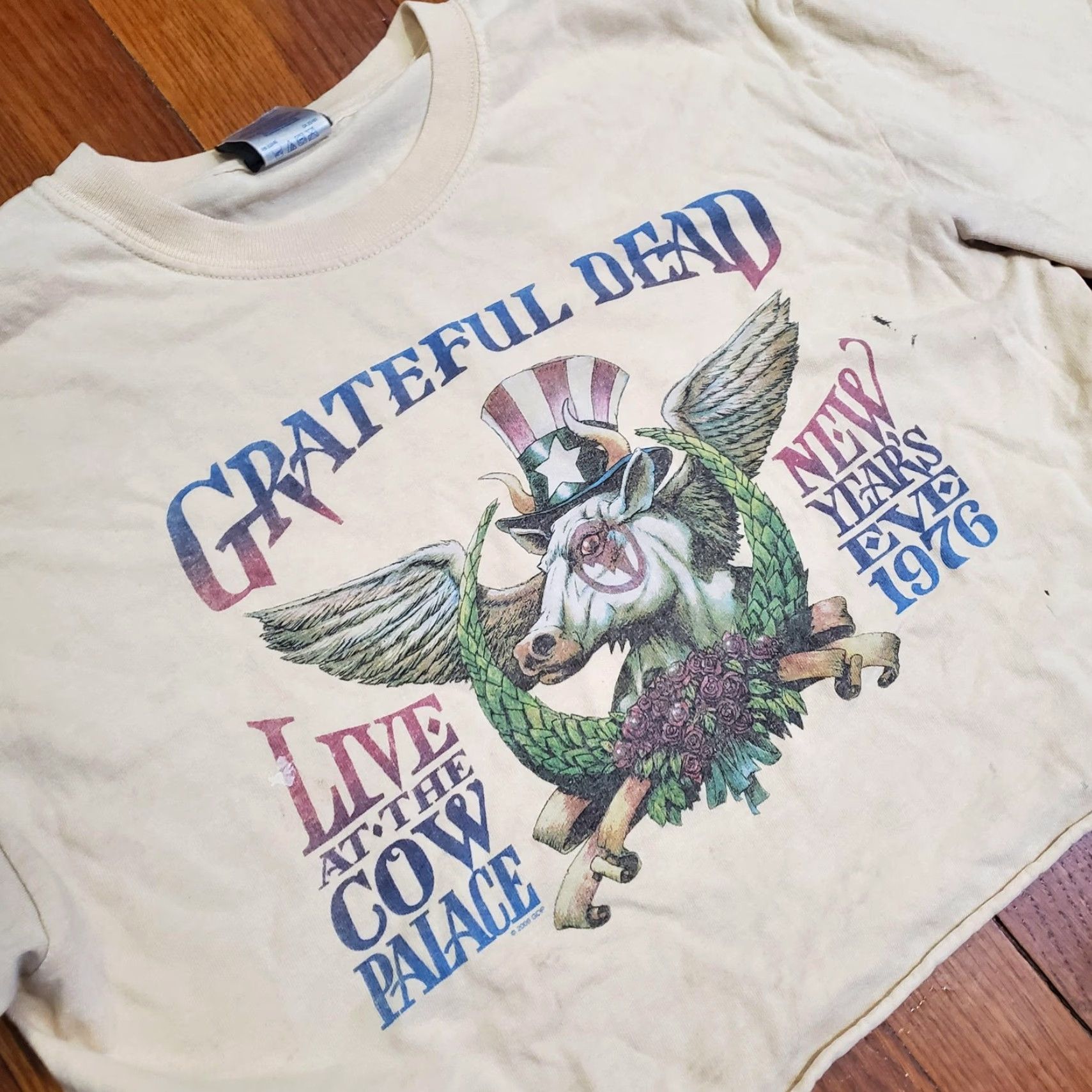 Liquid Blue VINTAGE Grateful Dead Band Shirt Mens Medium White Liquid Blue Cow Palace 2006 Concert Shirt Size US M / EU 48-50 / 2 - 2 Thumbnail