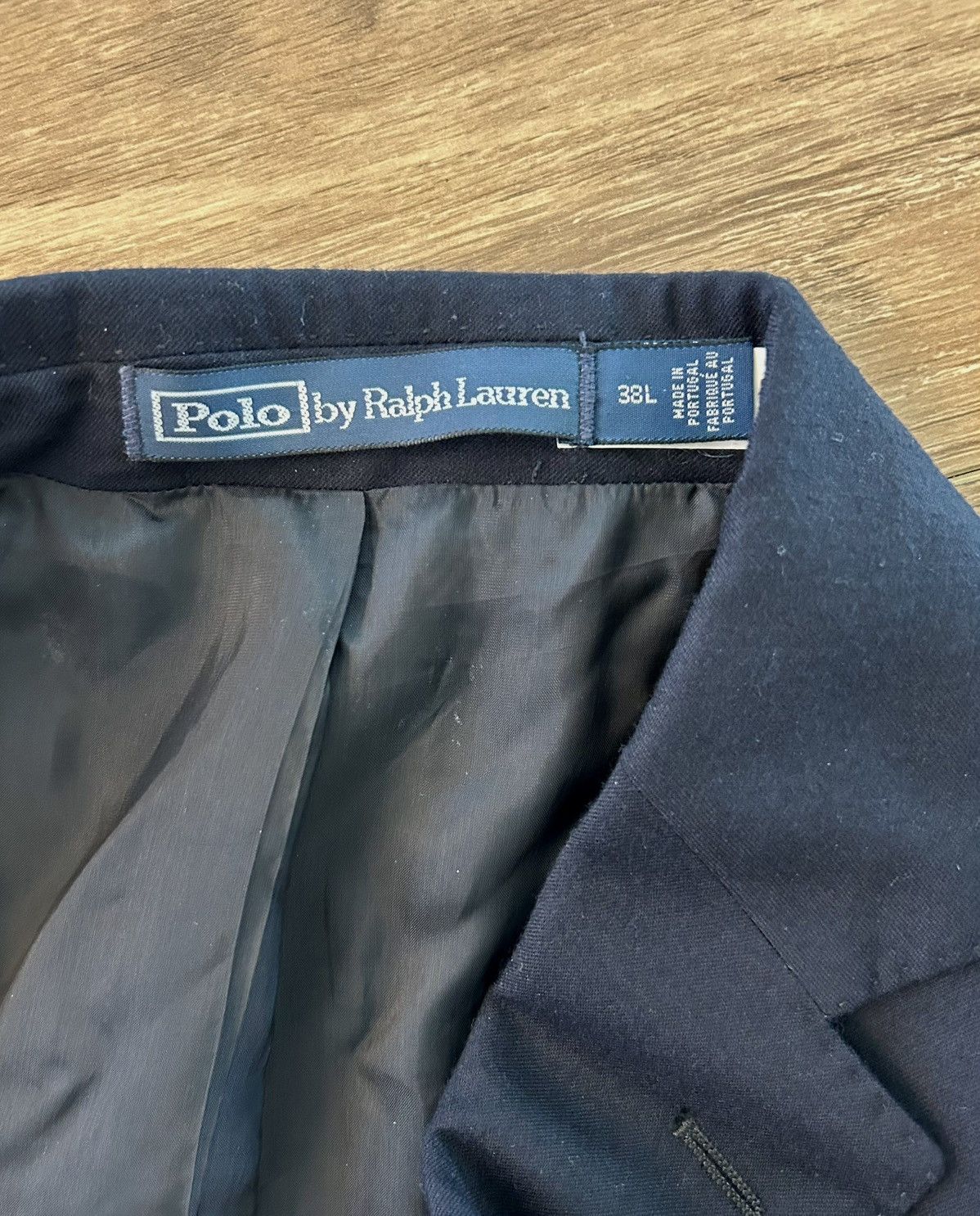 Polo Ralph Lauren Polo Iconic Doeskin Navy Blazer 38 Long $898 Size 38L - 7 Thumbnail