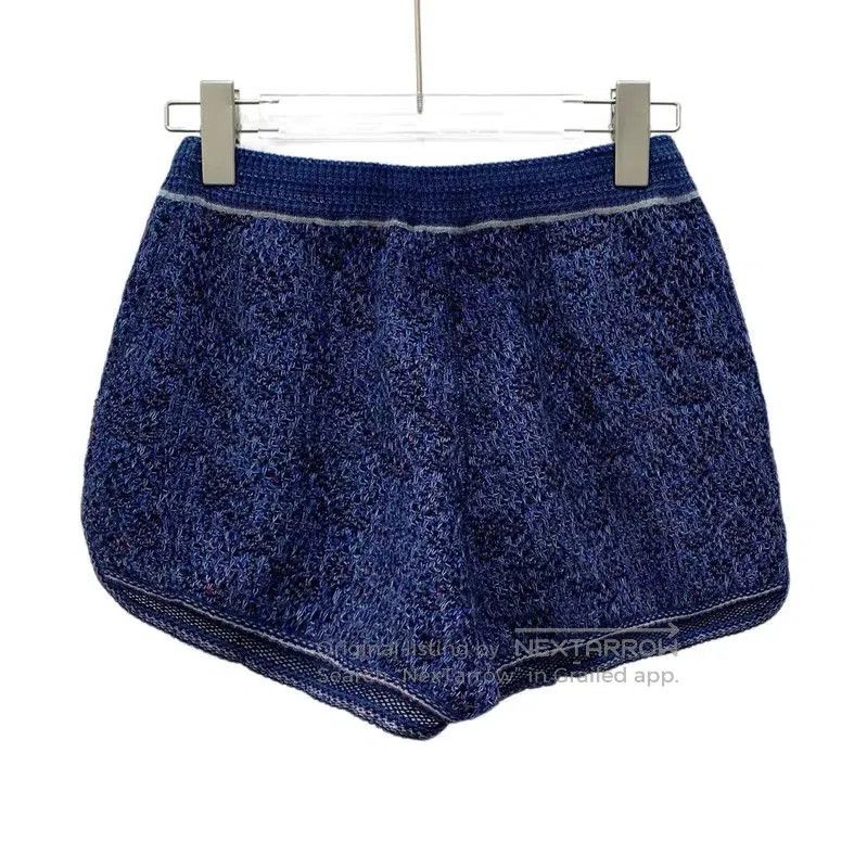 Chanel Blue Cotton Women's Shorts .