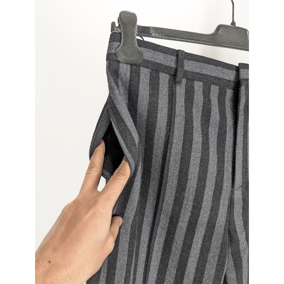 Saint Laurent Paris o1rshd1 Tailleur Rayure Brossee Pant in Gris Anthr Size US 32 / EU 48 - 5 Thumbnail