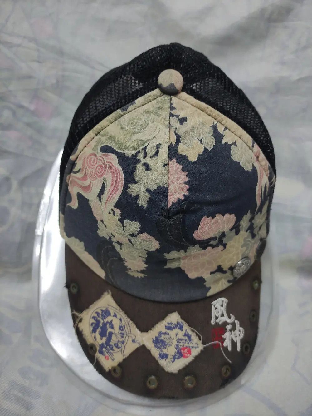 Japanese Brand SUKAJAN JAPANESE ART VINTAGE TRUCKER CAP Size ONE SIZE - 8 Thumbnail