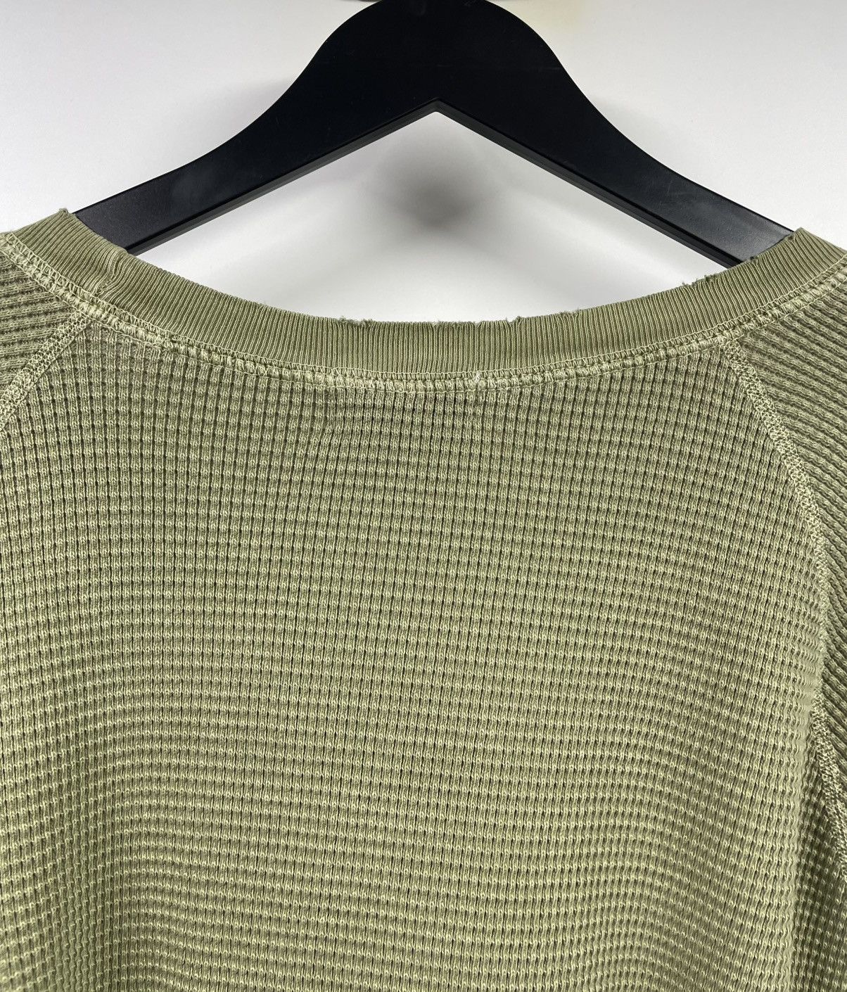 John Elliott John Elliott Folsom Thermal Crew Vintage Uniform Green Shirt Size US XXL / EU 58 / 5 - 7 Thumbnail