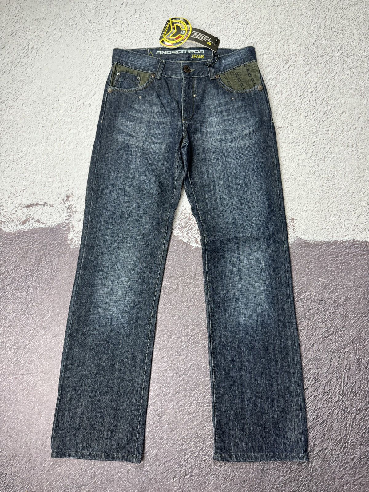Vintage Andromeda Jeans monogram straight wide rap jeans denim pants Size US 34 / EU 50 - 2 Thumbnail