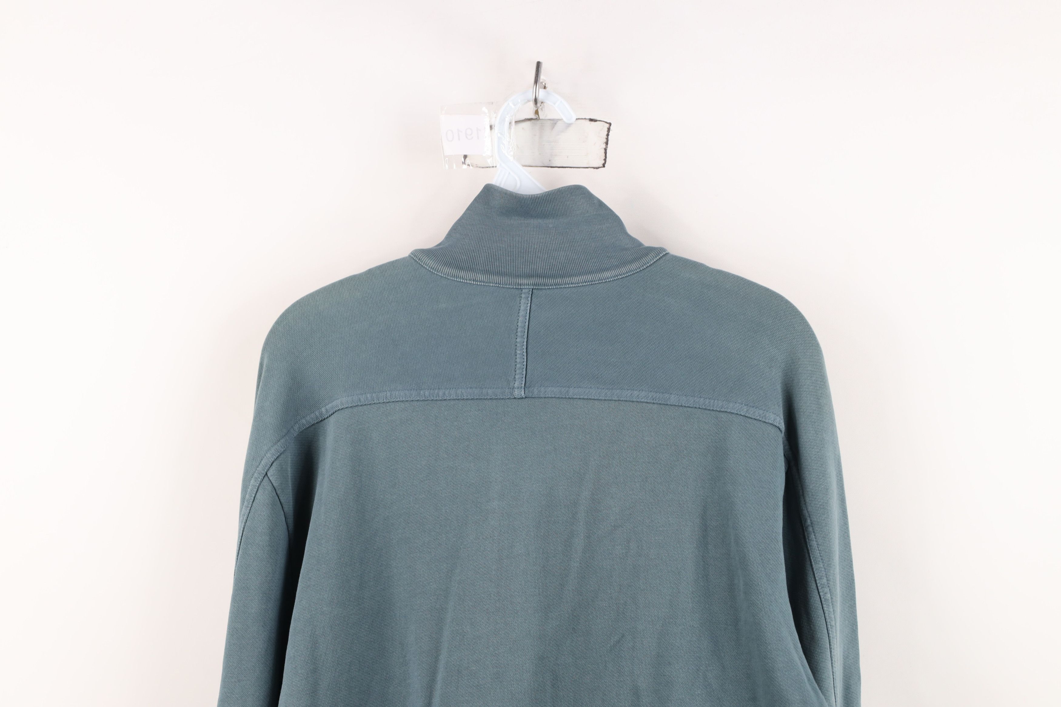 Armani Exchange New Armani Exchange Full Zip Terry Cloth Sweatshirt Teal Size US L / EU 52-54 / 3 - 14 Thumbnail