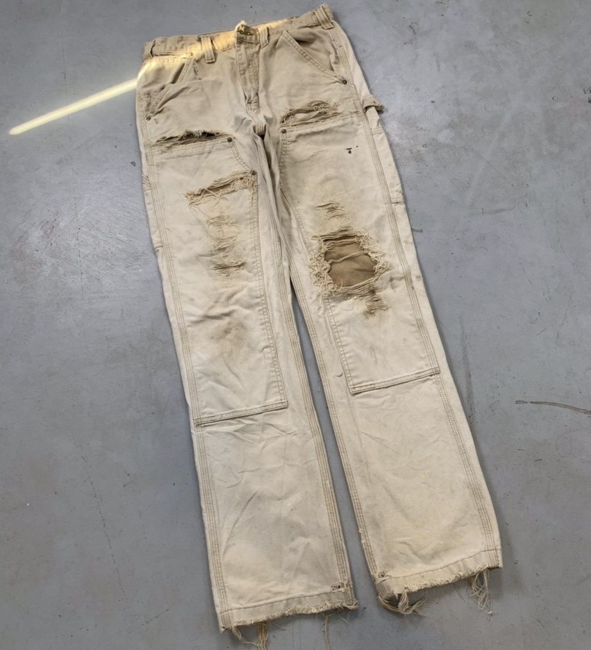 Carhartt Vintage carhartt b136 brn double knee denim Size US 32 / EU 48 - 1 Thumbnail