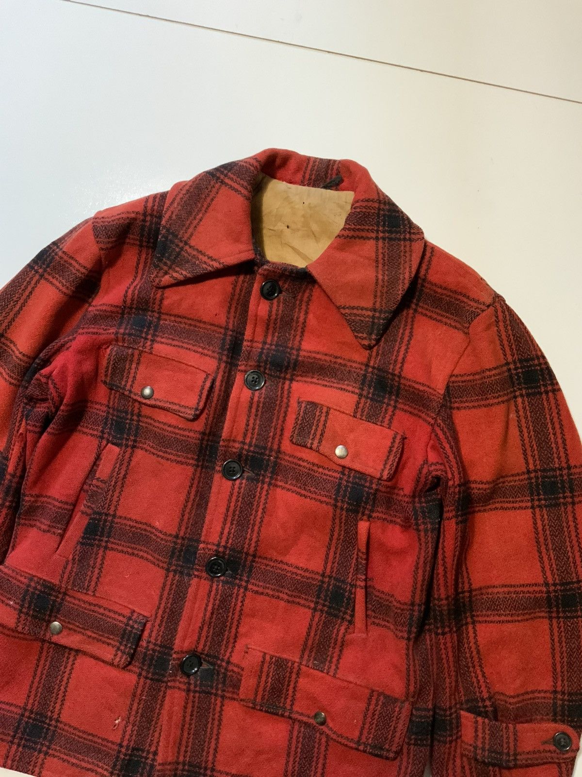 Vintage Vintage 40s 50s Buffalo Plaid Wool Mackinaw Jacket Coat Size US S / EU 44-46 / 1 - 4 Thumbnail