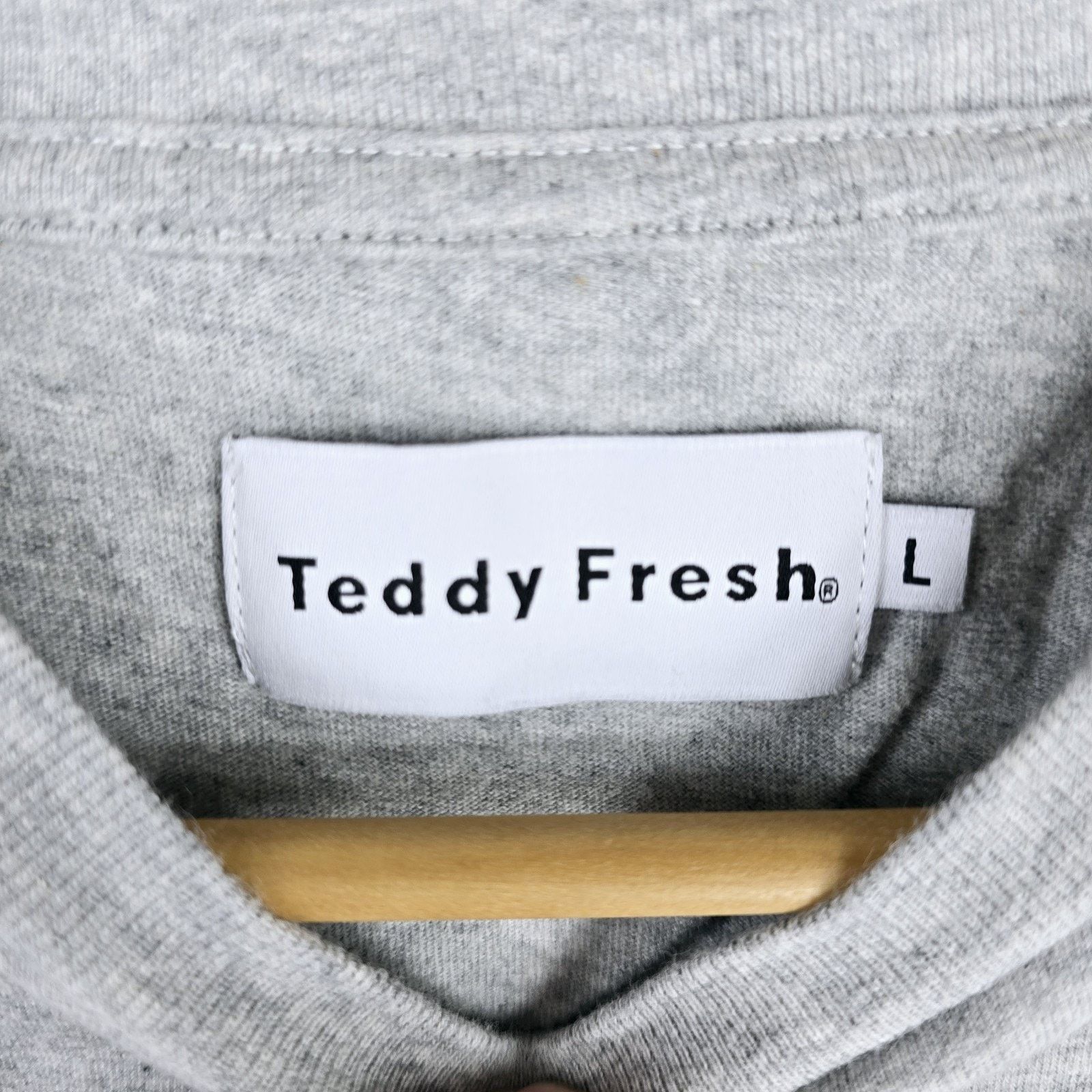 Teddy Fresh Teddy Fresh T Shirt Mens Large Gray Short Sleeve Spellout Size US L / EU 52-54 / 3 - 5 Thumbnail