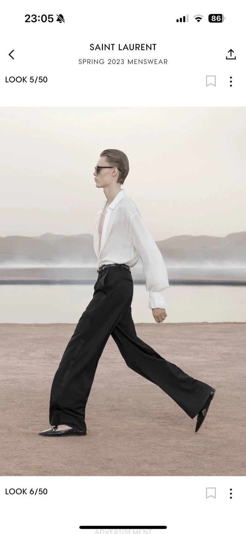 Saint Laurent Paris Saint Laurent 23SS Floaty Ribbon Shirt-2505 Size US M / EU 48-50 / 2 - 9 Thumbnail