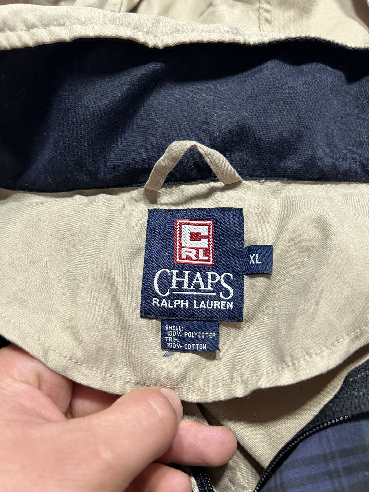 Chaps Ralph Lauren Vintage 90’s Chaps Ralph Lauren Anorak Light Jacket Size XL Size US XL / EU 56 / 4 - 12 Thumbnail