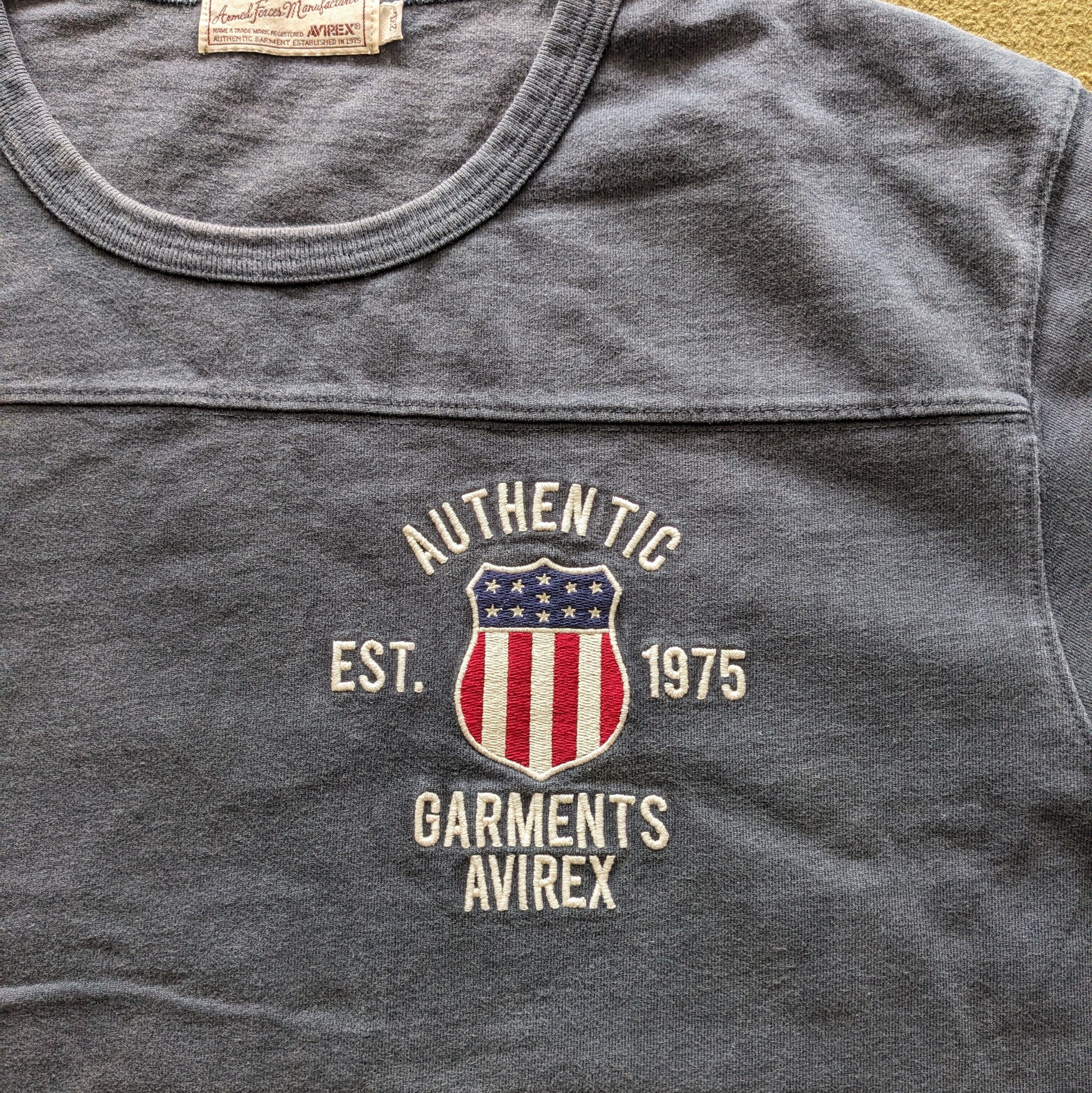 Vintage Vintage AVIREX USA Military Style T-shirt Size US XL / EU 56 / 4 - 4 Thumbnail