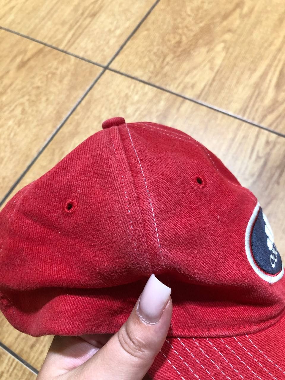 Adidas red Cap Vintage Hats Adidas big logo streetwear Y2K Size ONE SIZE - 8 Thumbnail