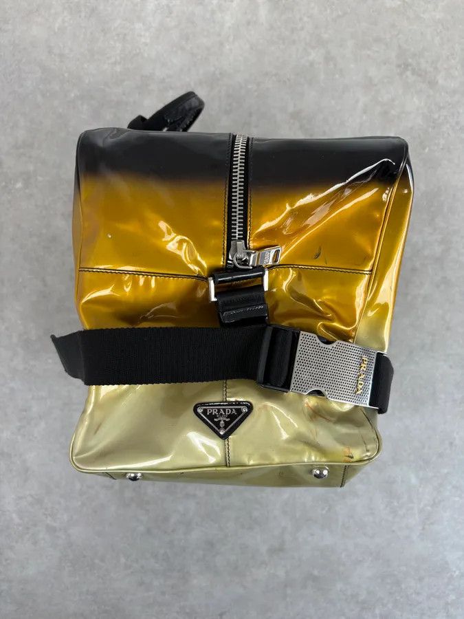 Prada Prada Gold Leather Ombre Travel Bag Size ONE SIZE - 5 Thumbnail