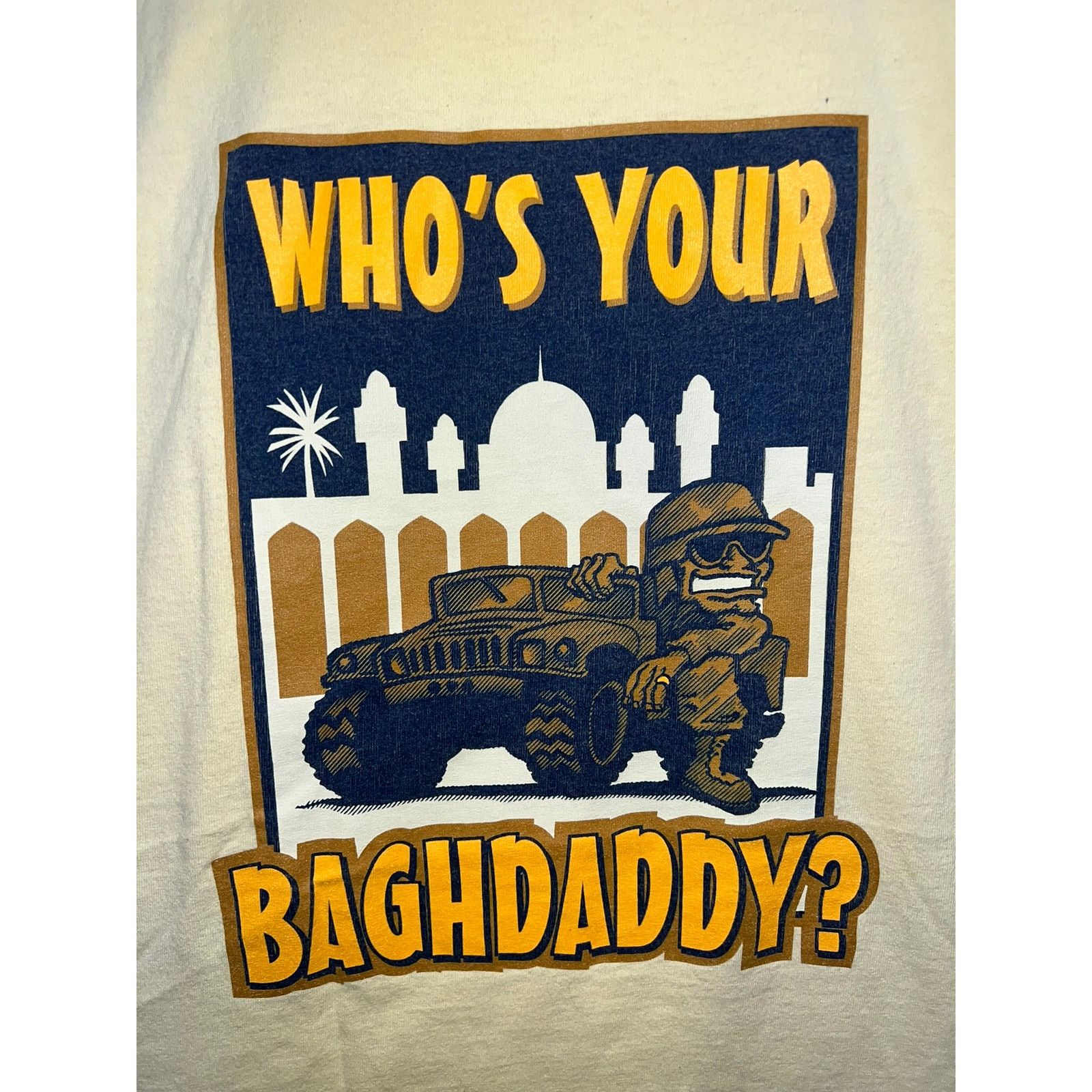 Gear for Sports Vintage Who's Your Baghdaddy Shirt Baghdad Army Soldier Tee Size US XXL / EU 58 / 5 - 3 Thumbnail