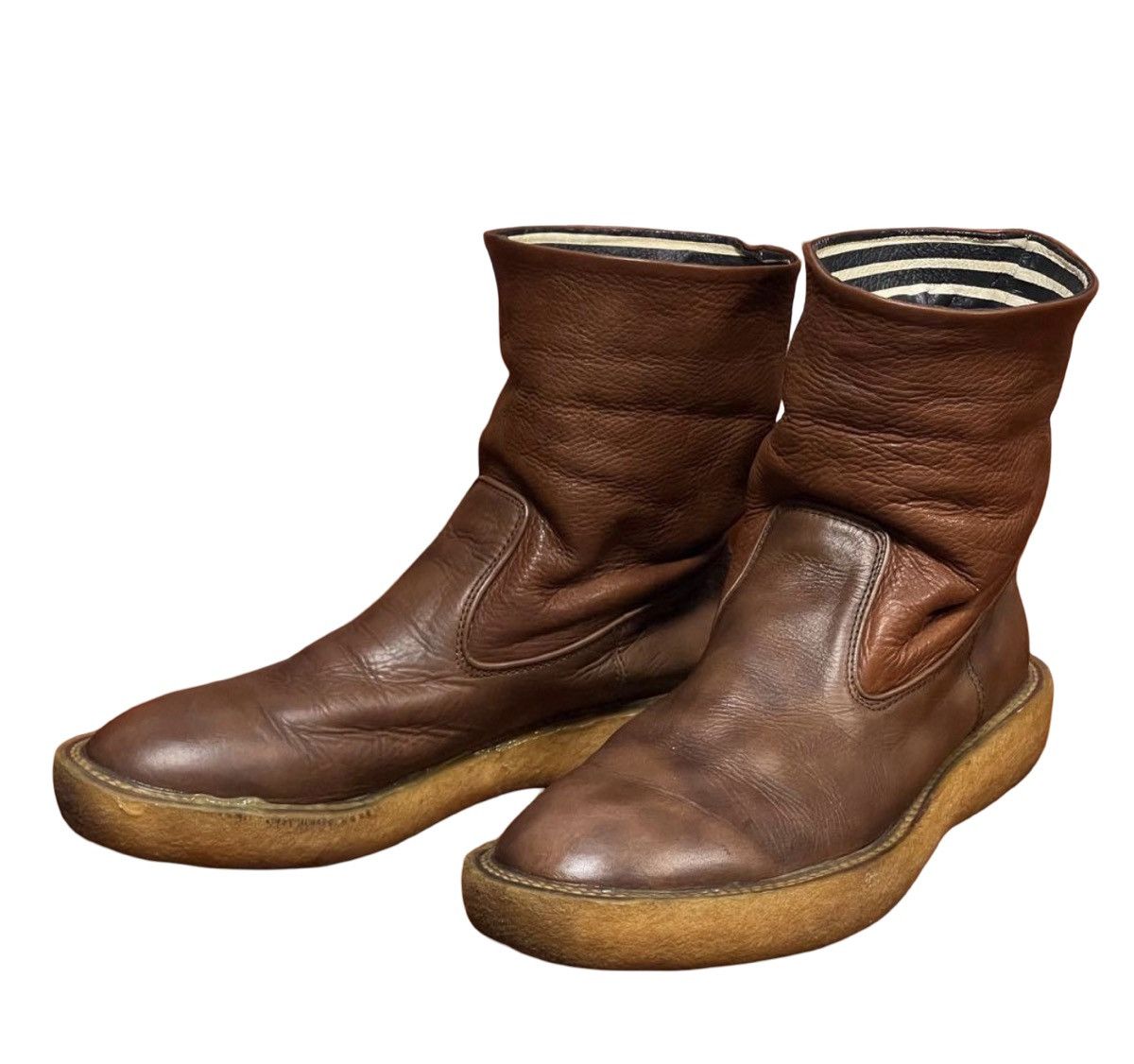 Kapital KAPITAL Leather Wrinkle Popeye Boots Size US 10 / EU 43 - 4 Thumbnail