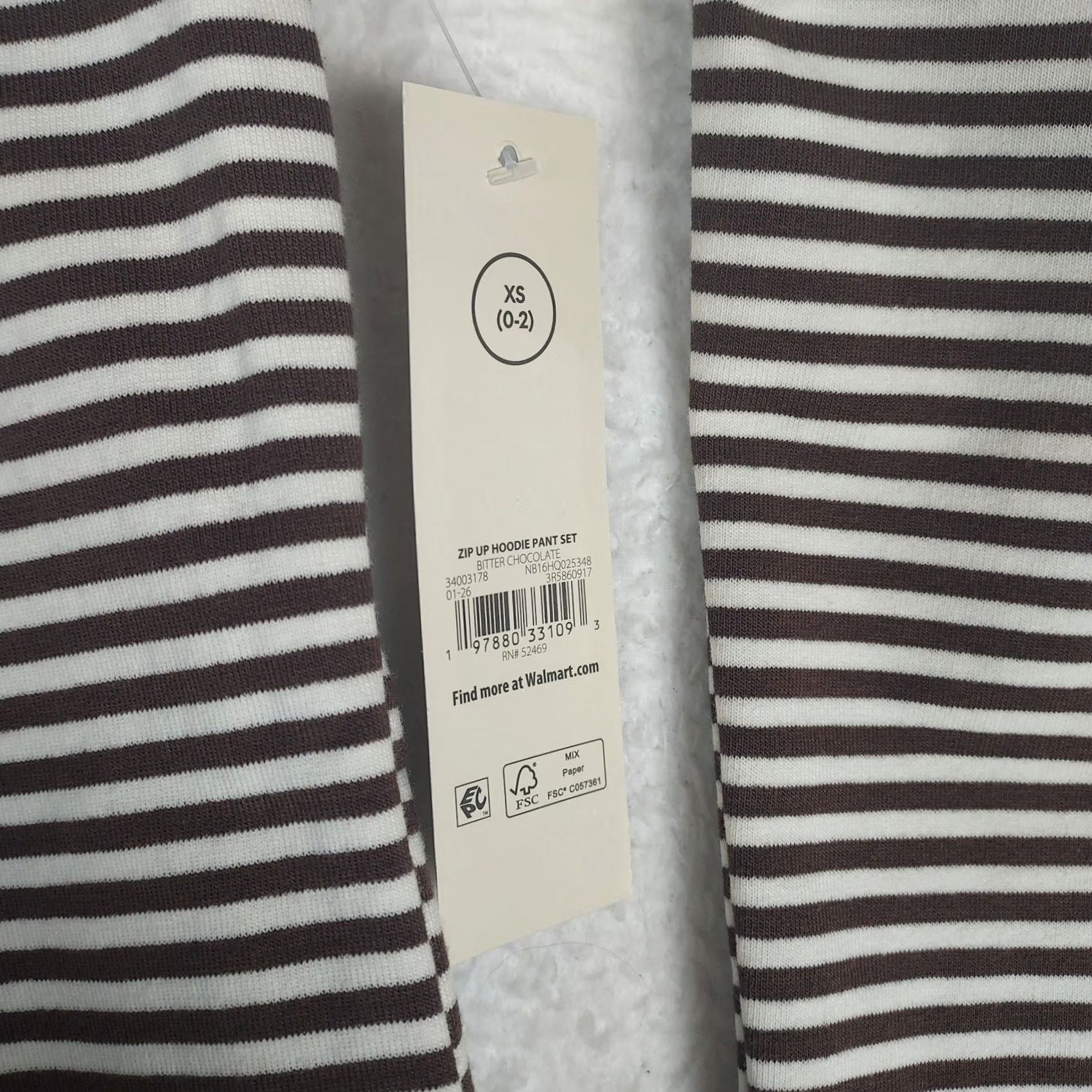 Vintage VINTAGE No Boundaries XS Brown White Striped Cropped Zip Up Hoodie Juniors Size XS / US 0-2 / IT 36-38 - 5 Thumbnail