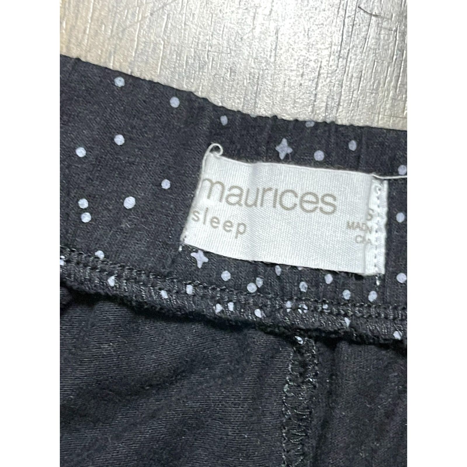 Vintage Maurices Sleep Shorts Women Small Sleep Shorts Black Solid Size 28" / US 6 / IT 42 - 3 Thumbnail