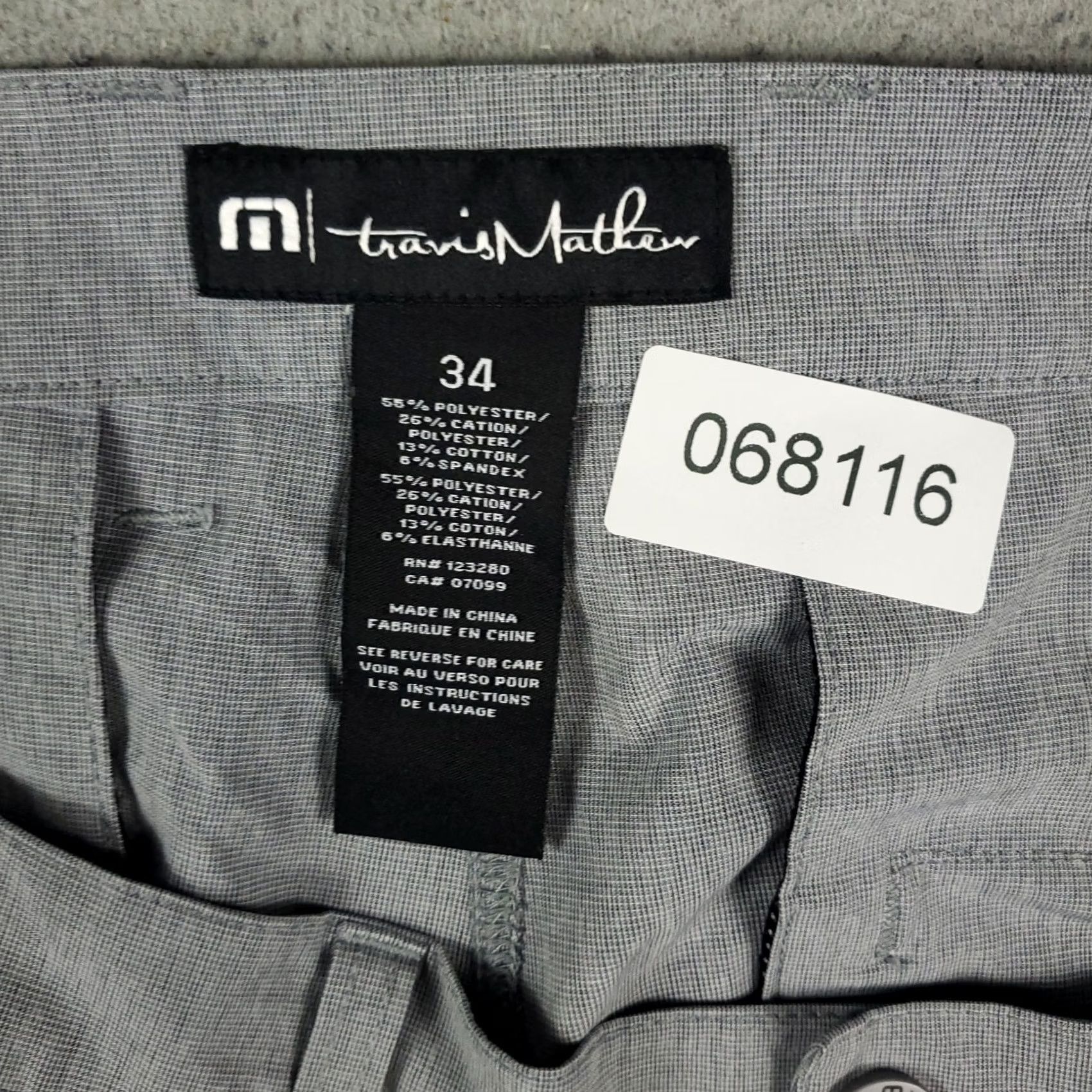 TravisMathew Travis Mathew Shorts Mens 34 Gray Golf Flat Front Slash Pocket Chino Regular Waist 34 Vintage No Size US 34 / EU 50 - 8 Thumbnail