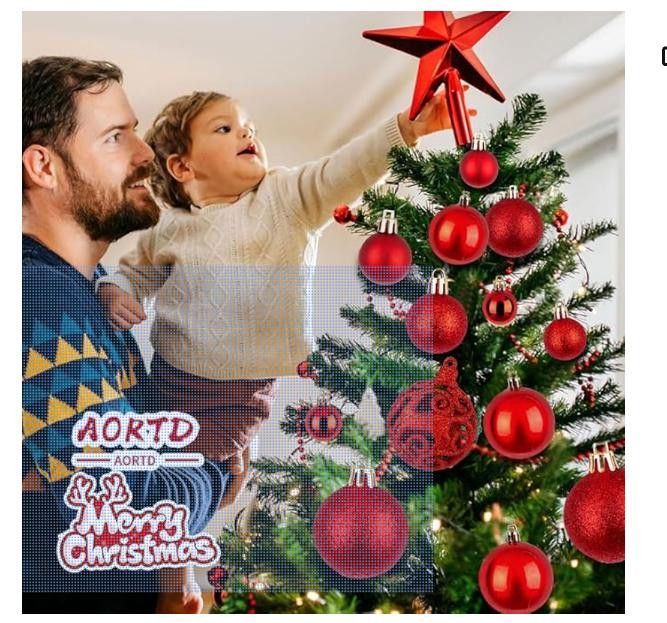 NBDN Nobrandedon 100-Pack Christmas Ball Ornaments, Shatterproof Ornaments Size ONE SIZE - 5 Thumbnail