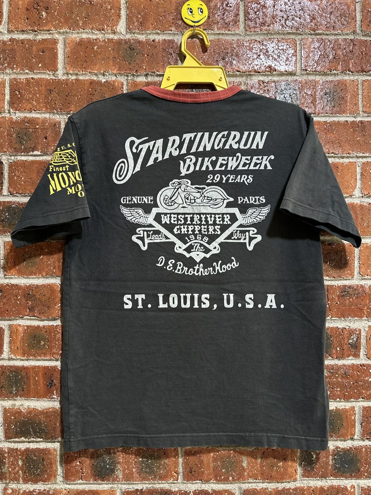 Vintage × West Coast Choppers Vintage Starting Run Bike Week Faded Tee Size US M / EU 48-50 / 2 - 1 Thumbnail