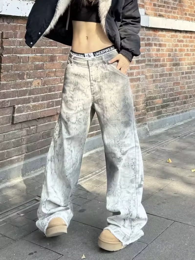 Japanese Brand × Jean Light Blue Baggy Denim Jean Size 29" - 4 Thumbnail