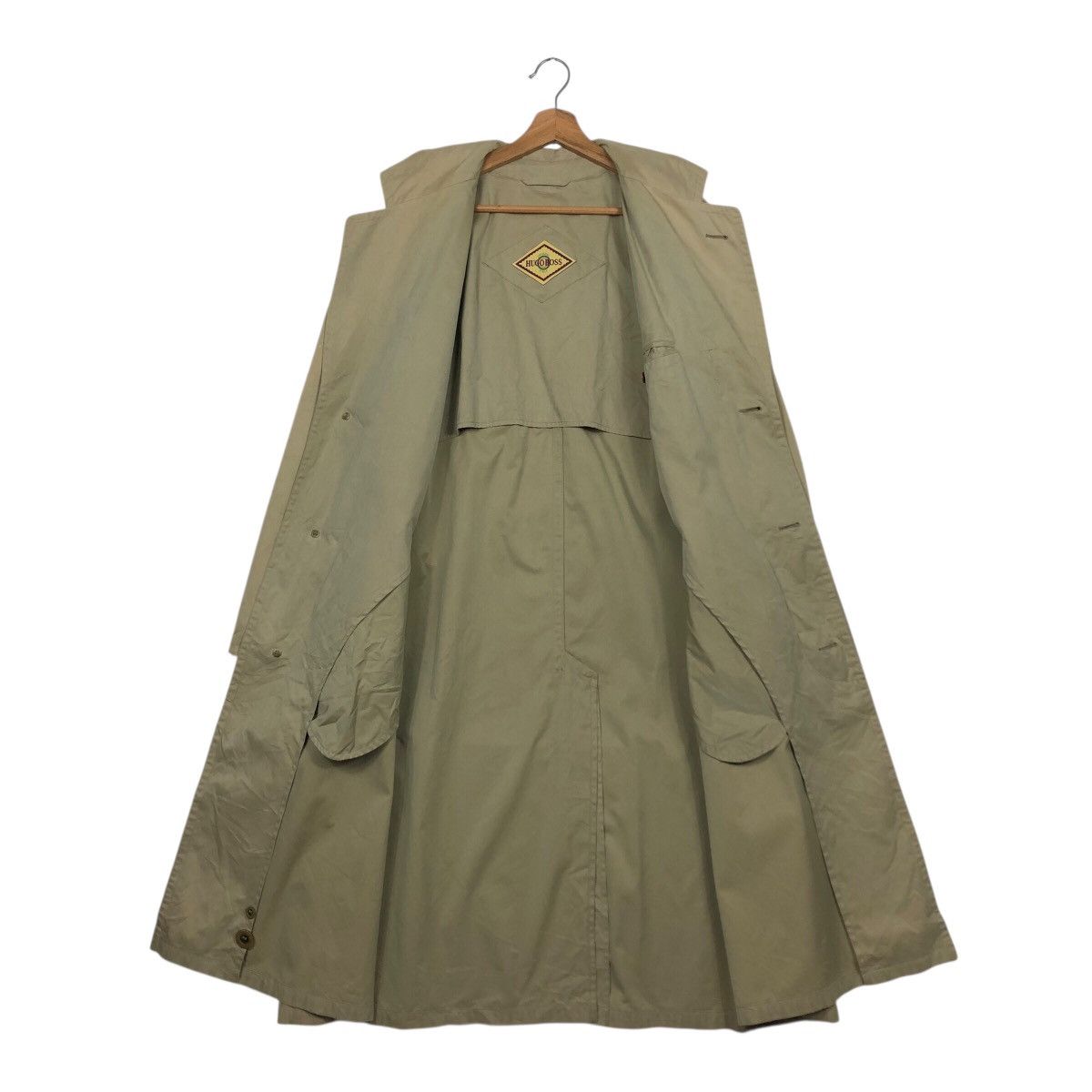 Hugo Boss Vintage Hugo Boss Utility Trench — Clean Beige Drape Size US M / EU 48-50 / 2 - 15 Thumbnail