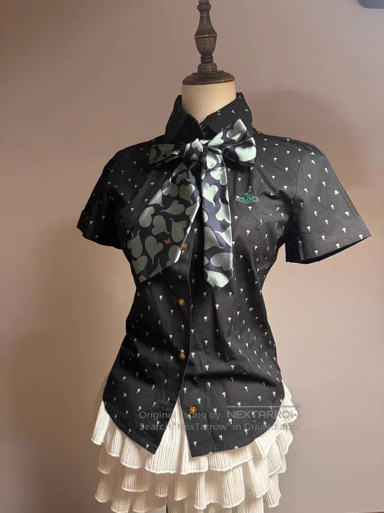 Vivienne Westwood Vivienne Westwood Heart Saturn barrage polka dot black sho Size L / US 10 / IT 46 - 3 Thumbnail