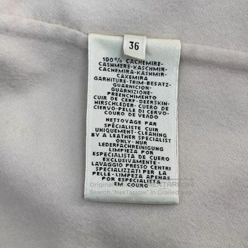 Hermes Hermes Beige Patchwork Design Cashmere Overcoat Size XS / US 0-2 / IT 36-38 - 6 Thumbnail