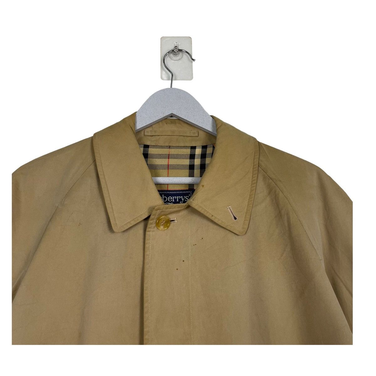 Burberry Prorsum × Vintage 💥VTG BURBERRYS PRORSUM NOVA CHECK TRENCH COAT Size US L / EU 52-54 / 3 - 5 Thumbnail