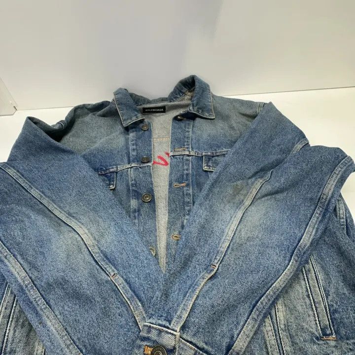 Other Balenciaga Denim Jacket with Logo 0079-2507 Size US L / EU 52-54 / 3 - 6 Thumbnail