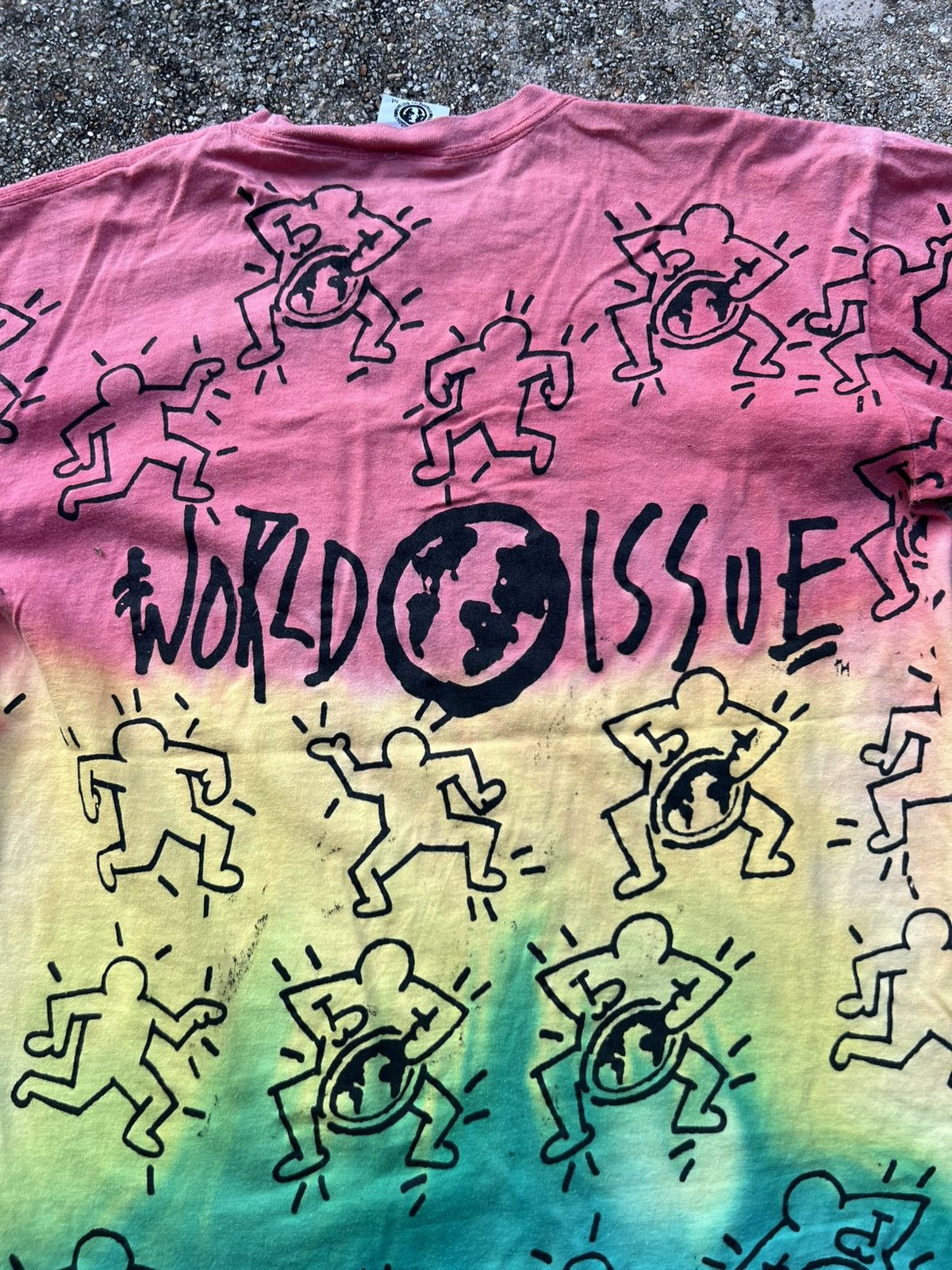 Keith Haring × Vintage Vintage Rare Keith Haring World Issue Shirt Size US M / EU 48-50 / 2 - 7 Thumbnail
