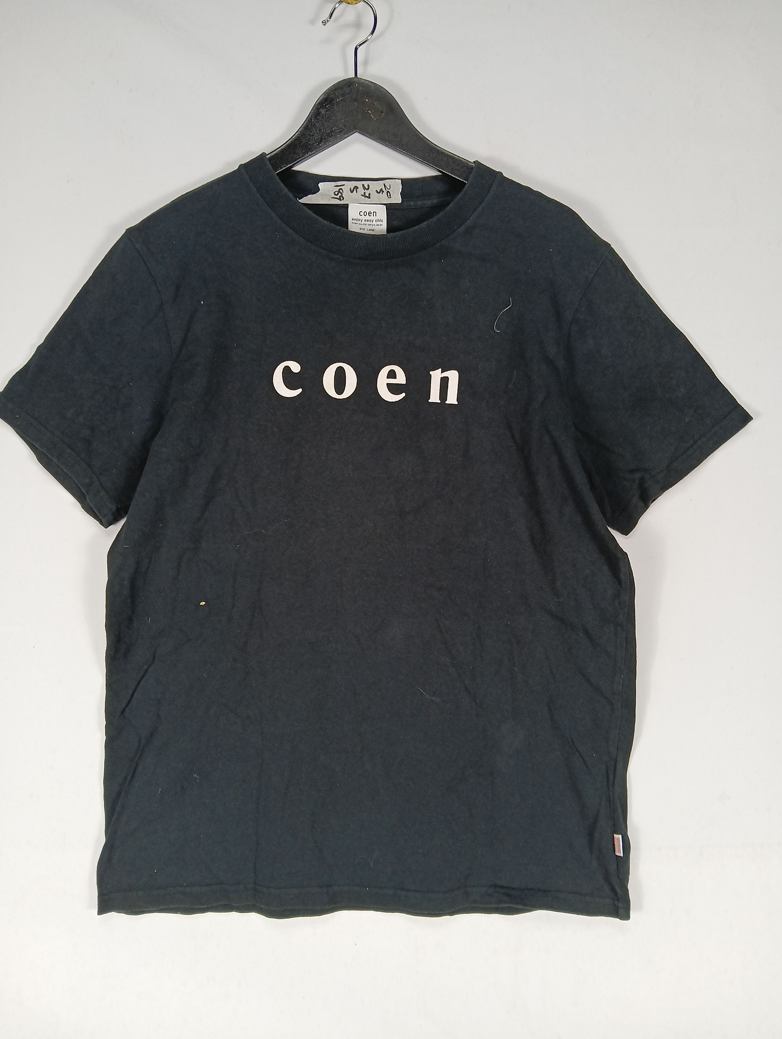 Japanese Brand COEN EASY CHIC BOX LOGO TEE Size US M / EU 48-50 / 2 - 1 Thumbnail