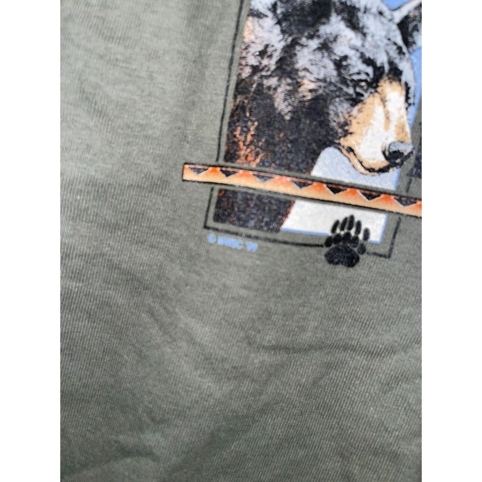 Anvil Vintage Maggie Valley Shirt North Carolina Bear Green Tee Size US M / EU 48-50 / 2 - 5 Thumbnail