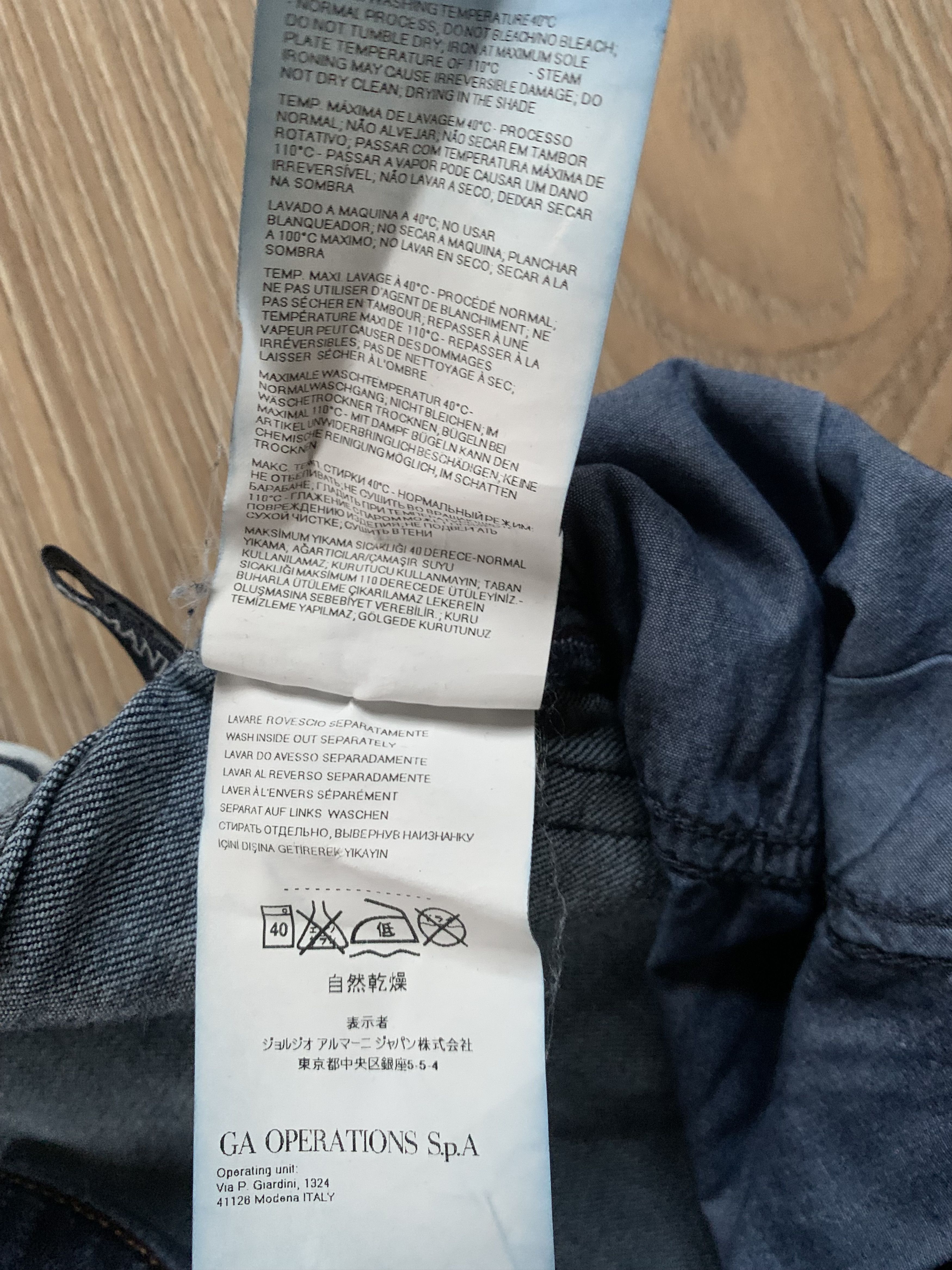 Armani Vintage Navy Blue Slim Armani Jeans Size US 31 - 12 Thumbnail