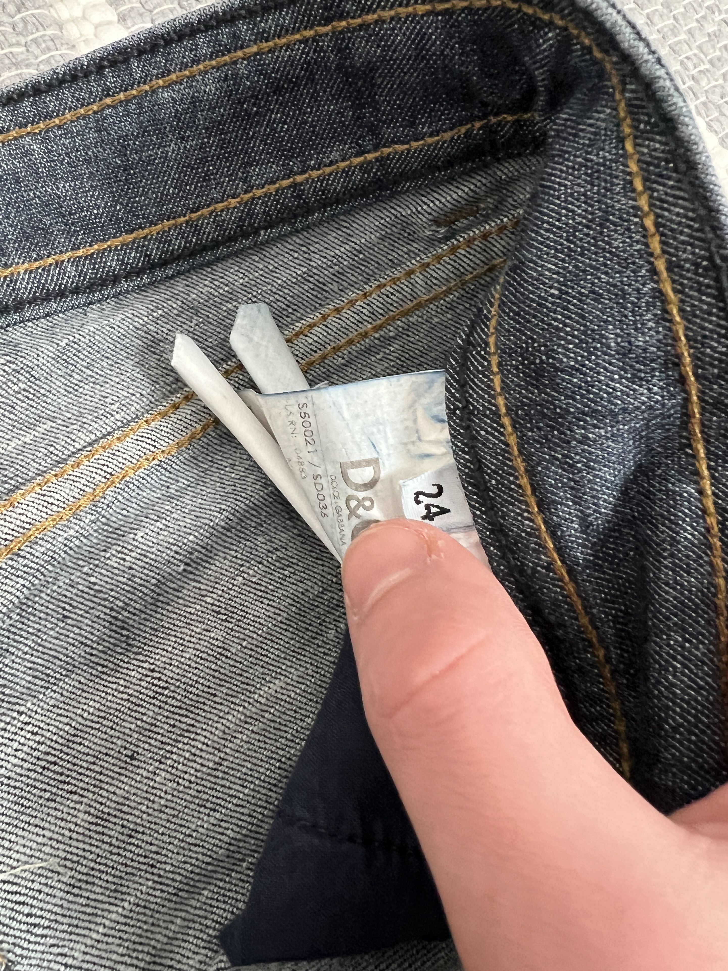 Dolce & Gabbana Vintage Dolce & Gabbana D&G Blue Denim Jeans Pants Size 24" / US 00 / IT 34 - 9 Thumbnail