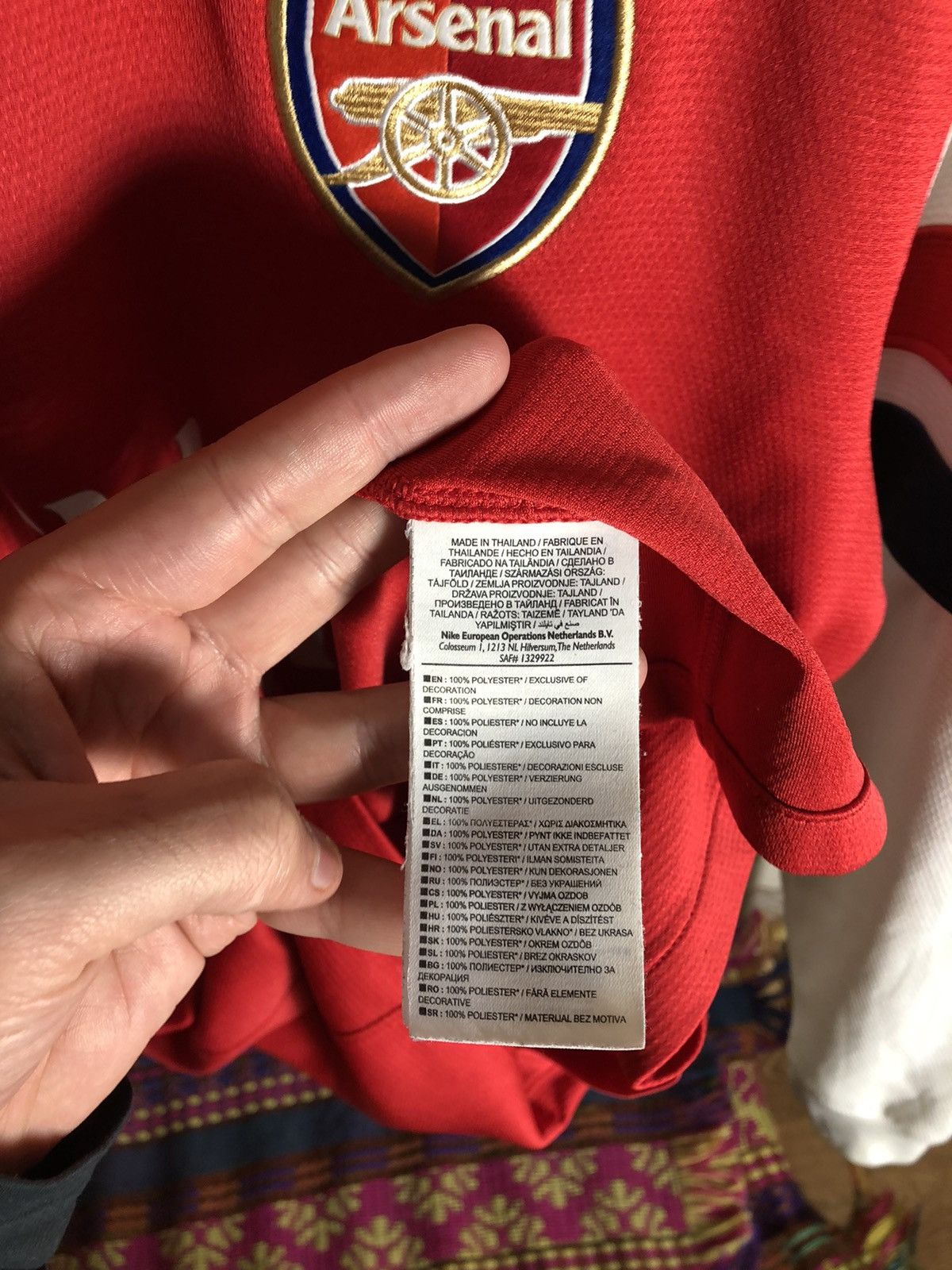 Nike VINTAGE NIKE FC ARSENAL LONDON ENGLAND SOCCER JERSEY Y2K 90s Size US M / EU 48-50 / 2 - 5 Thumbnail