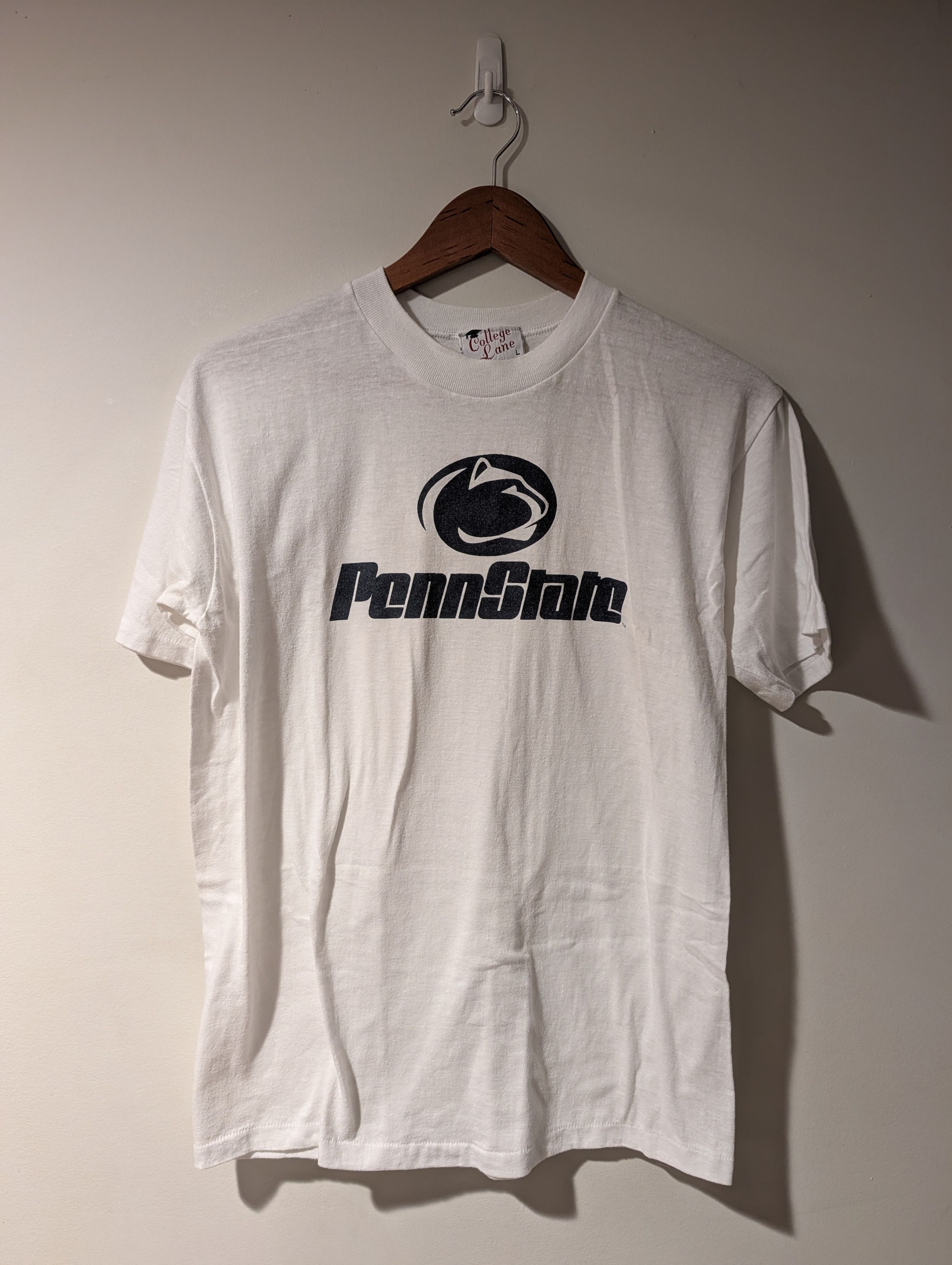 NCAA Vintage 80s Penn State Nittany Lions T-Shirt Single Stitch Size US L / EU 52-54 / 3 - 1 Thumbnail